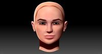 Woman Head - - 3d model