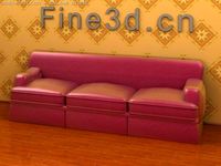 Antique09omSofa043 3D Model