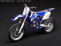 Yamaha YZ450F motocross 3D Model