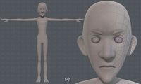 Base mesh man character V16