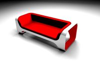 Red sofa