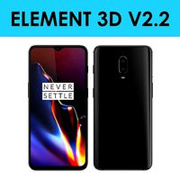 E3D - OnePlus 6T Black model
