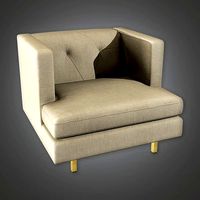 ARV1 - Accent Chair 01a - Arch Viz - Game Ready