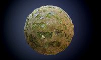 Swamp Muddy Footprint Seamless PBR Textur
