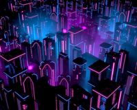 Neon Buildings