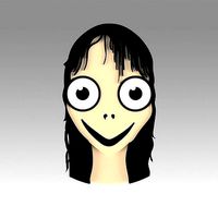 Momo horror ghost bird head