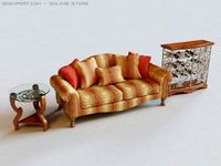 Sofawith 3D Model