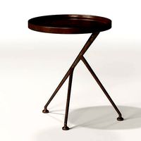 Kathy Kuo - Industrial Rustic Angular Aluminum End Table