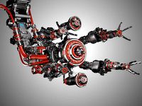 Assembly Robot Rigged 3D Model