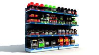 Sports Store Nutrition Shelves