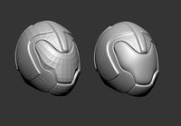 sci fi helmet lowpoly obj