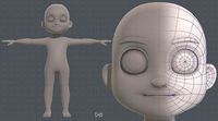 Base mesh boy character V08