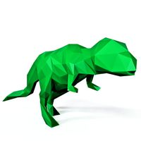 Dinosaur Rex Low Poly