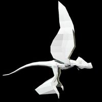 Low-poly MicroRaptor