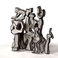 Jean Dubuffet Site a lhomme assis