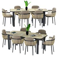 Swing dining armchair and tabel