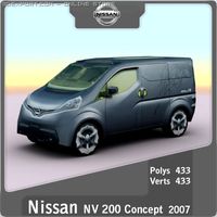 2007 Nissan NV 200 Concept 3D Model