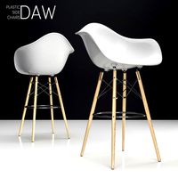 Eames DAW Bar plastic side chairs