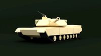 M1 Abrams TANK Lowpoly