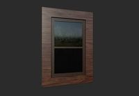 wooden window