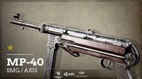 World War II Axis - First Person Asset MP40