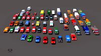 63 Lowpoly Vehicles