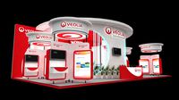 Exhibition stand  13x7 mtr 3 sides open