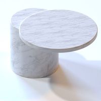 Marsotto Edizioni Taksim side table Carrara marble