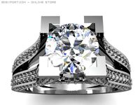 Engagement ring 3D Model