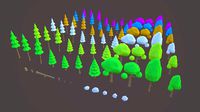 Low-Poly Forest Tree Pack