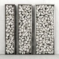Gabion pebble three