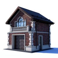 Garage two-storey of clinker