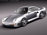 Porsche 959 3D Model