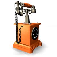 Antique Phone 01 3D Model