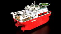 Ship 3d model - Offshore accommodation vessel 84m