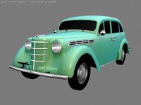 Moskvich 400420 3D Model