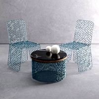 Grid table and chair