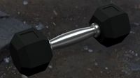 3D Low Poly Dumbell model