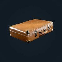 Suitcase Luggage Briefcase Leather Travel Hotel Game Ready
