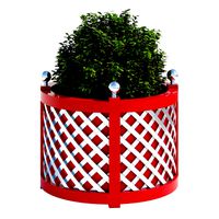 Round treillage planters 5