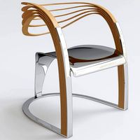 hi-tech modern style chair 3d model