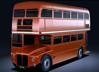 Old-bus AEC Routemaster 3D model   London Routemaster