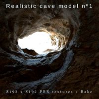 Realistic cave  model 1