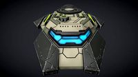 SciFi Space Gunboat Scout Ship