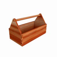 Wooden Toolbox 3D model