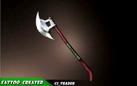 Fantasy Axe Lowpoly 3D Model