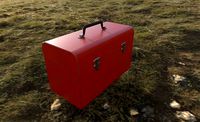 Toolbox Low-poly 3D model