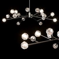 RH BOULE DE CRISTAL ROUND CHANDELIER 72 Black