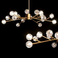 RH BOULE DE CRISTAL ROUND CHANDELIER 60 Brass