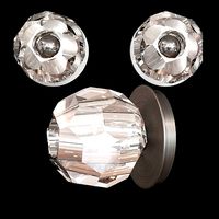 RH BOULE DE CRISTAL PETITE SINGLE SCONCE Black